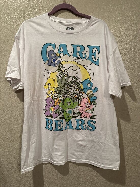 Care Bears Tops - NWOT Care Bears White 80s Cartoon Afternoons Graphic T-Shirt Sz XL